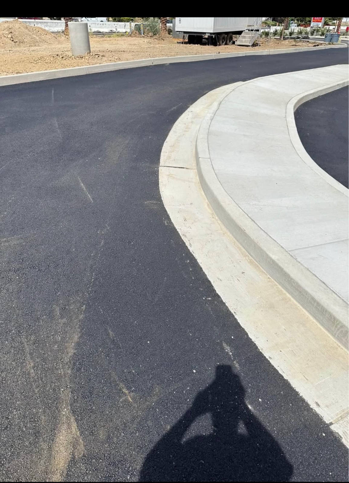New Asphalt & Concrete Curb completed by North State Paving in San Jose