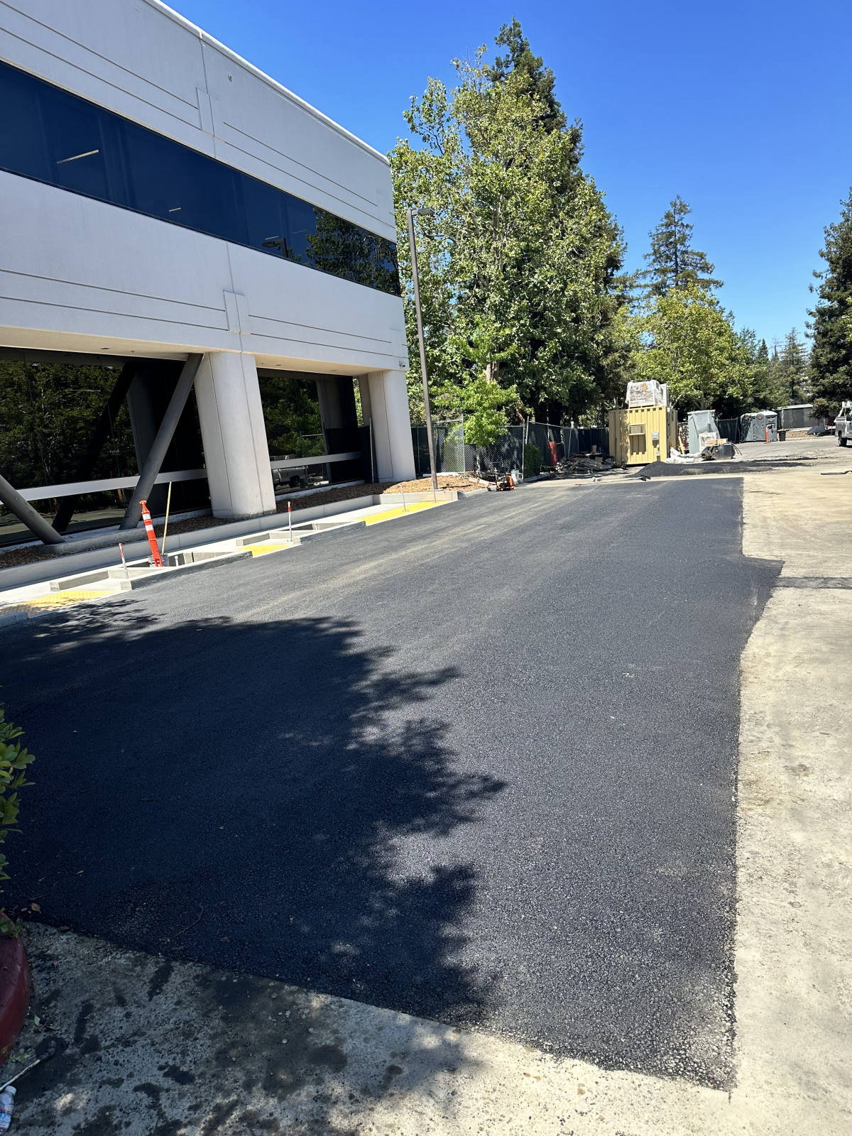 Commercial Building Asphalt completed by North State Paving in San Jose