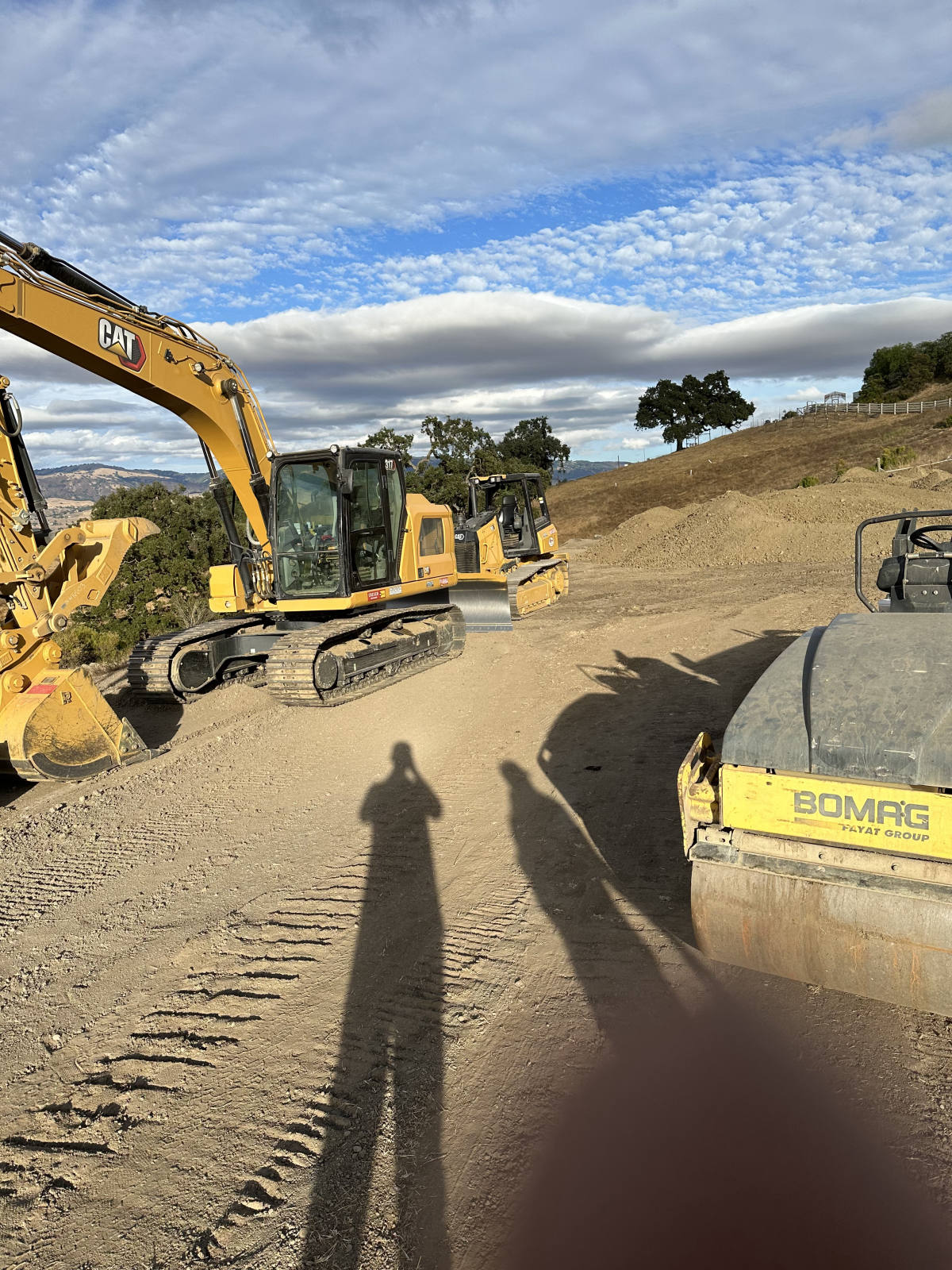 Grading with Excavator & Roller completed by North State Paving in San Jose
