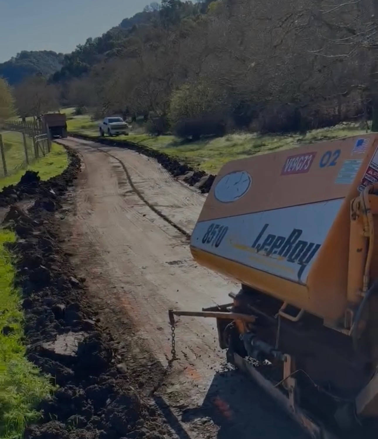 Rural Road Grading & Prep completed by North State Paving in San Jose